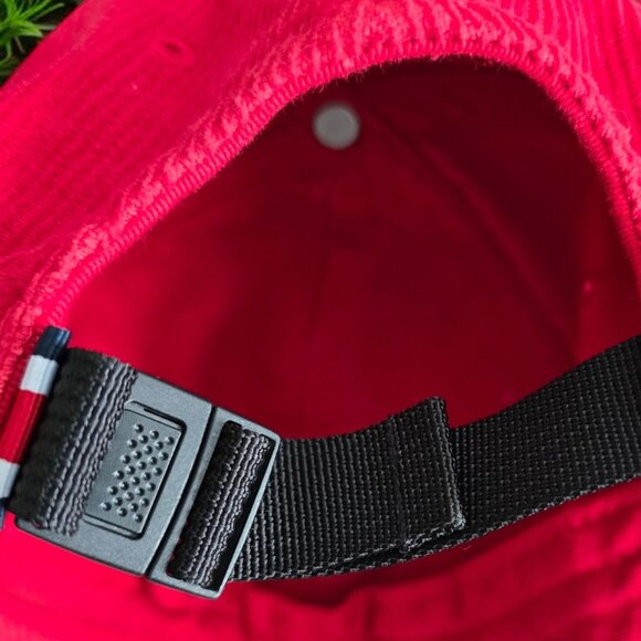 LEWIS HAMILTON X TOMMY HILFIGER Red Corduroy "BLESSED" Hat - Picture 5 of 8